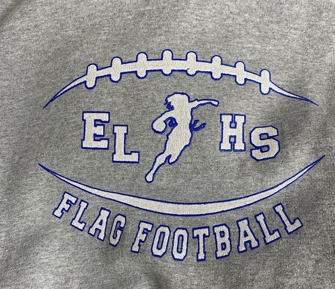 University Hoodie " East Lake High School Flag Football" Gr. M