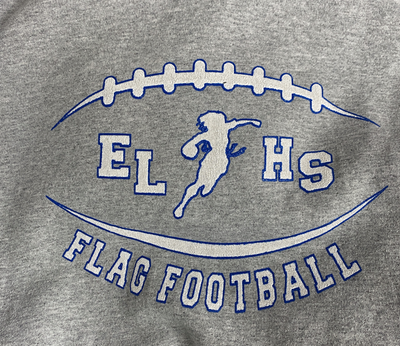 University Hoodie " East Lake High School Flag Football" Gr. M