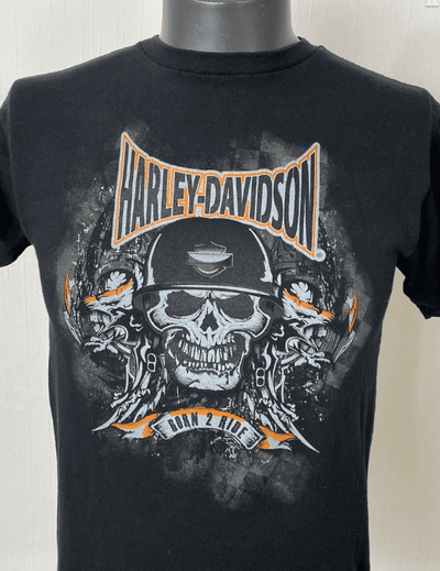 Harley Davidson Graphic T-Shirt "Born 2 Ride" Gr. M