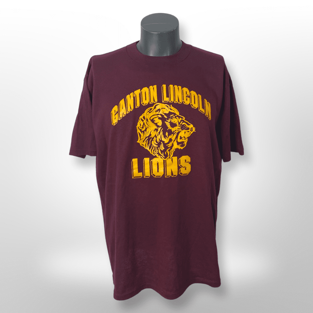 Vintage 90´s Shirt  " CANTON LINCOLN LIONS" Gr. XL