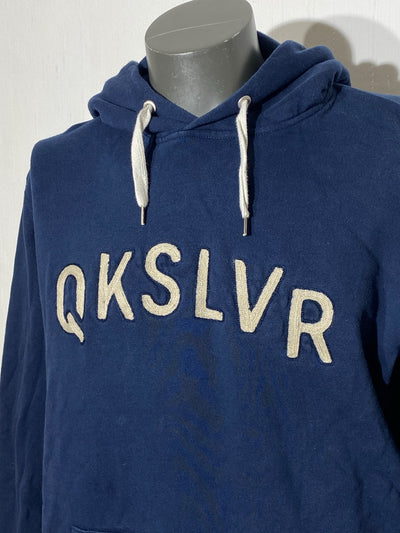 Vintage Quicksilver Hoodie "QKSLVR" embroidered Gr. L