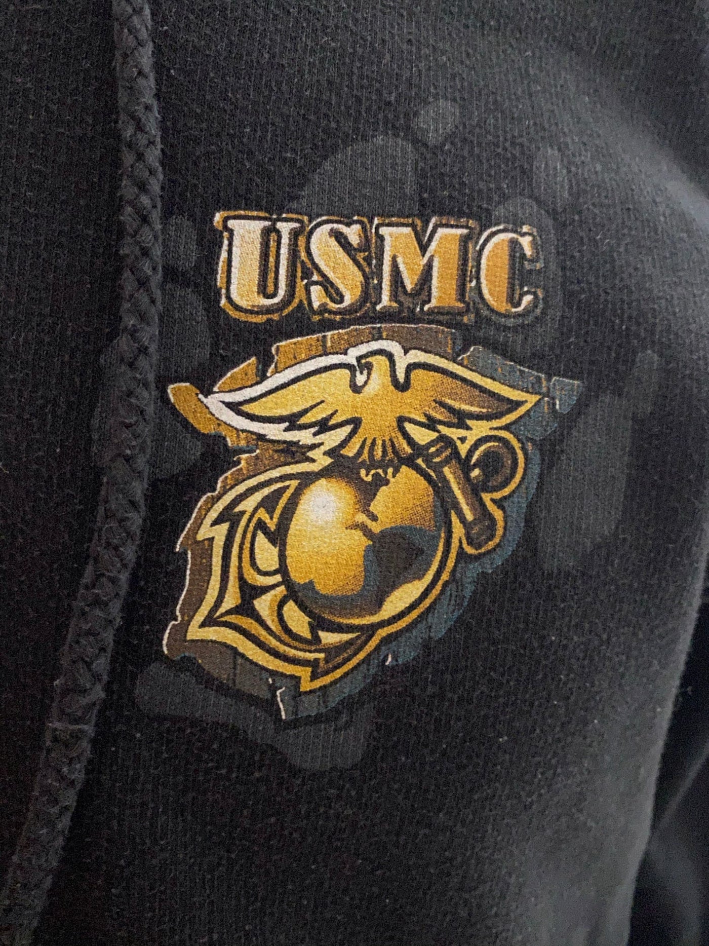 USMC - US MARINE CORPS Army Hoodie Full Zip schwarz Gr. M