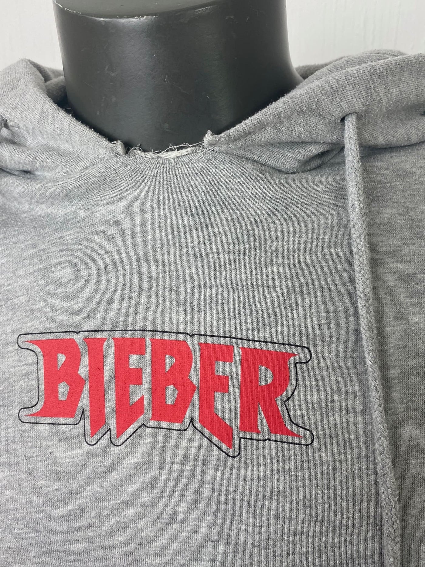 Justin Bieber Graphic Hoodie "Stadium Tour 2017" grau Gr. L