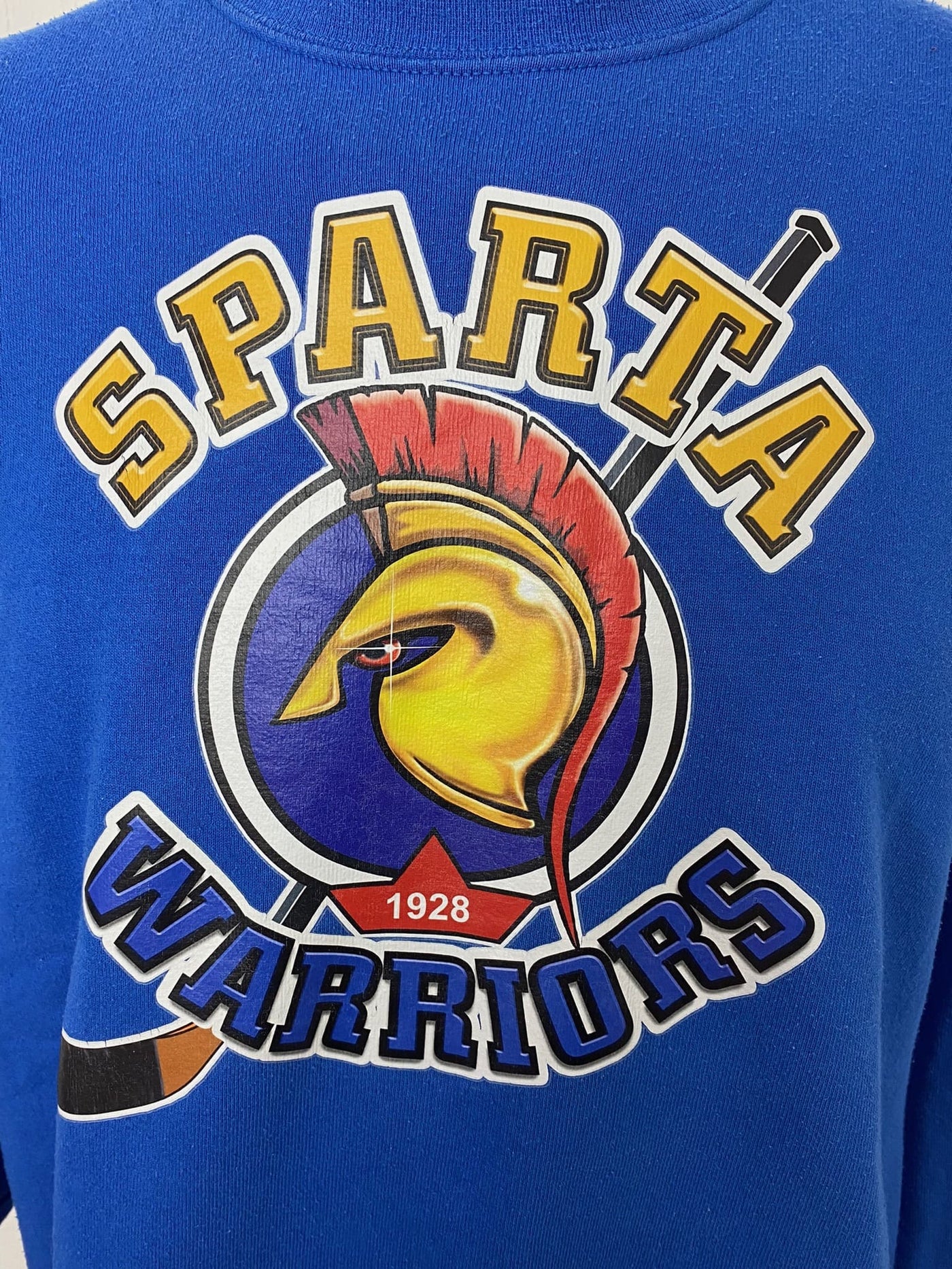 Graphic Sweater Eishockey " Sparta Warriors" blau Gr. XL