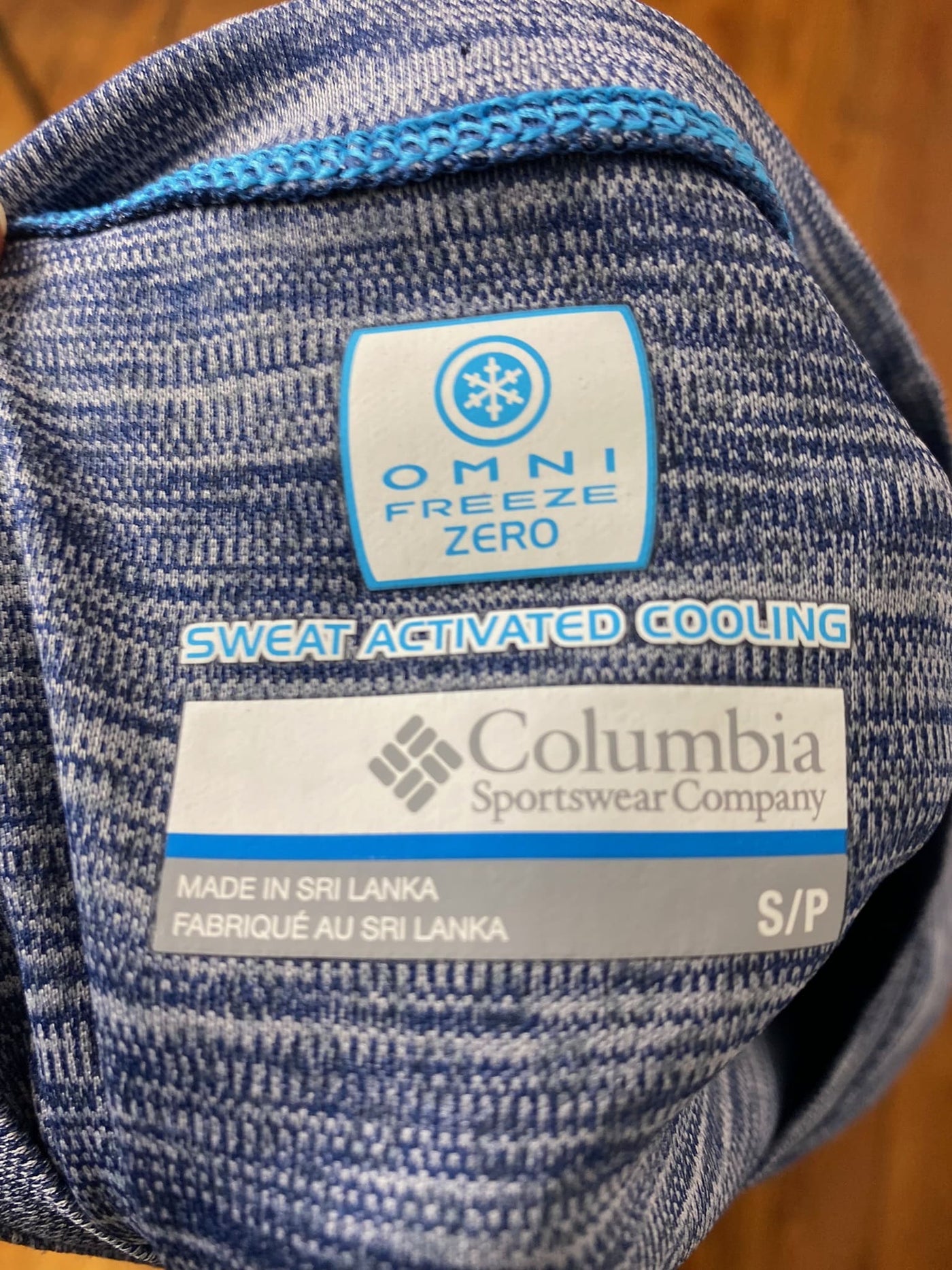 COLUMBIA Sportswear Shirt Activated Cooling blau Gr. S