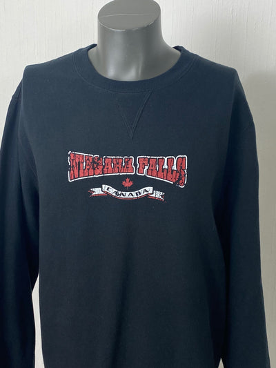 Vintage Sweater "Niagara Falls Canada" schwarz Gr. XL