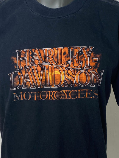 VINTAGE Y2K  Harley Davidson Graphic Shirt "Cape Town (2003)" Gr. L