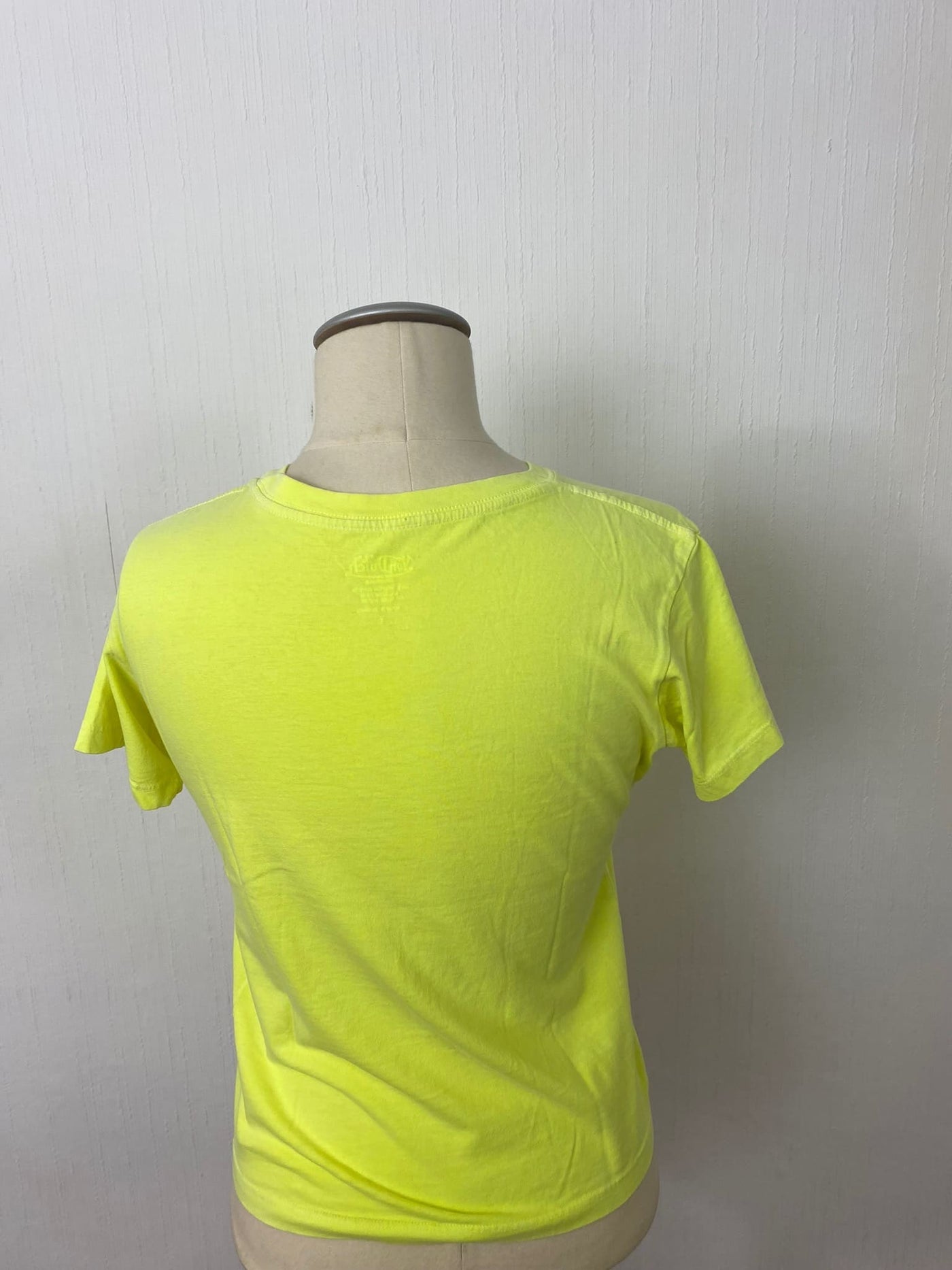 Y2K Logo Shirt "VON DUTCH" neon Gr. M