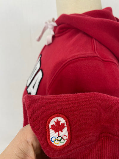 Spellout Hoodie "CANADA" Olympischen Spiele embroidered Full Zip Gr. M