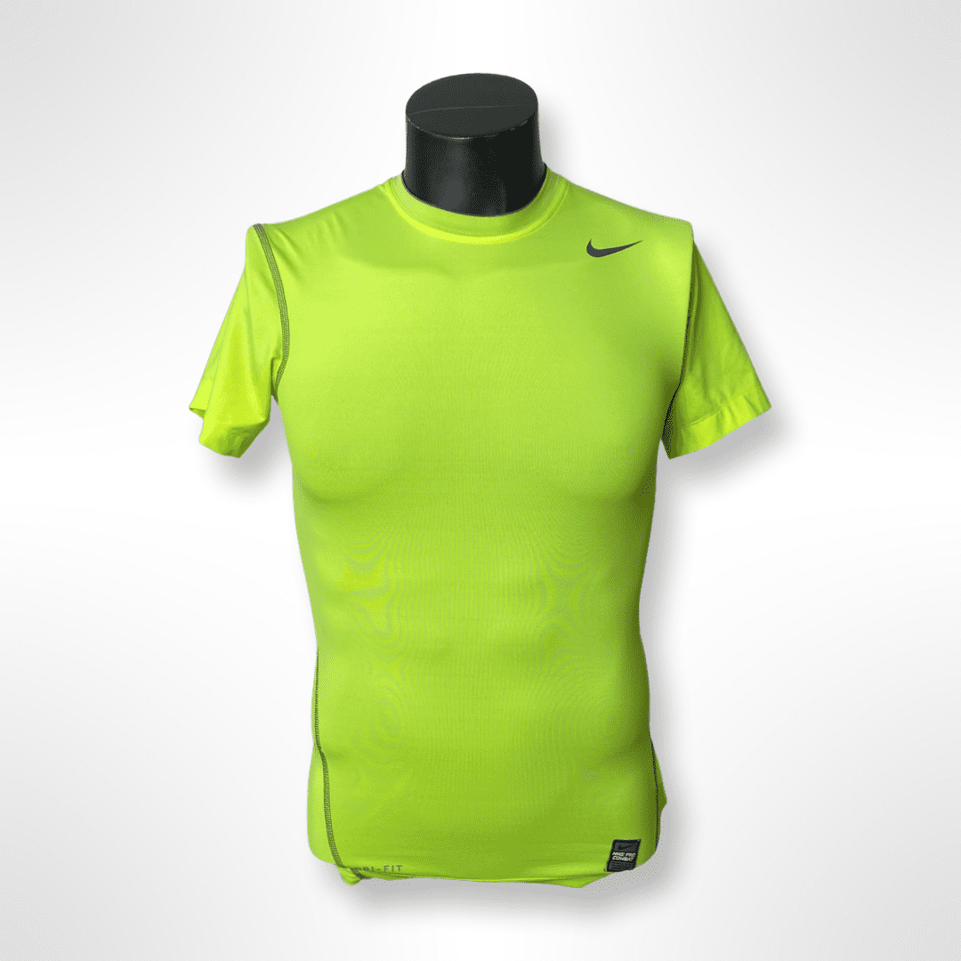 NIKE Pro Combat Sport Shirt "Compression" neon gelb Gr. S