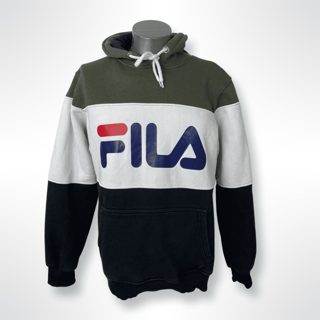 FILA Logo Hoodie gestreift Gr. XL