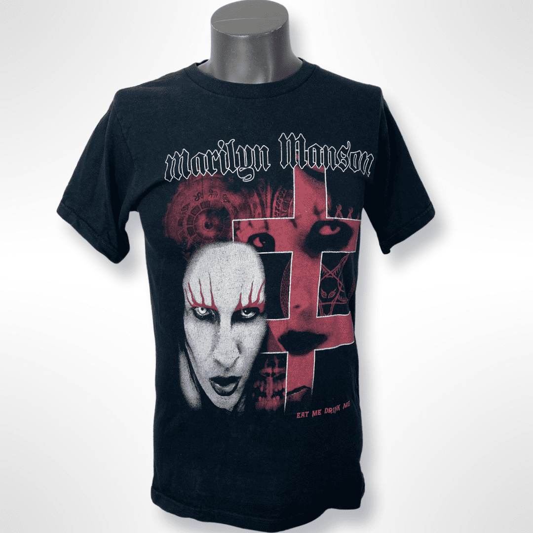 Vintage Marilyn Manson Shirt (2001) "Eat me drink me" Gr. S