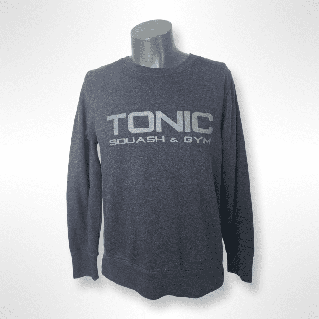 Sweater "Tonic Gym & Squash" Fitness Merch grau Gr. M