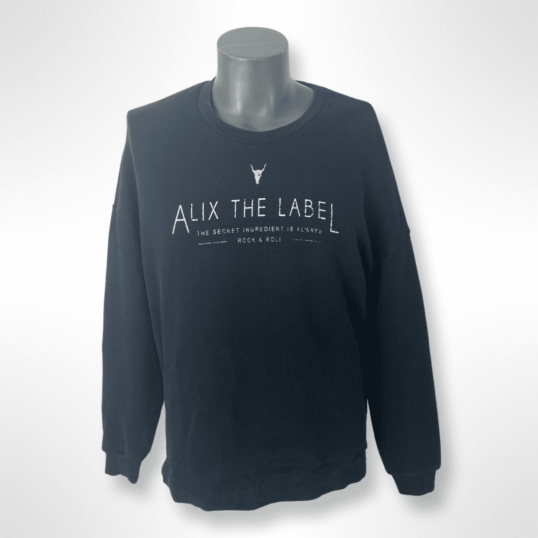 Logo Sweater "ALIX - the Label" schwarz Gr. M