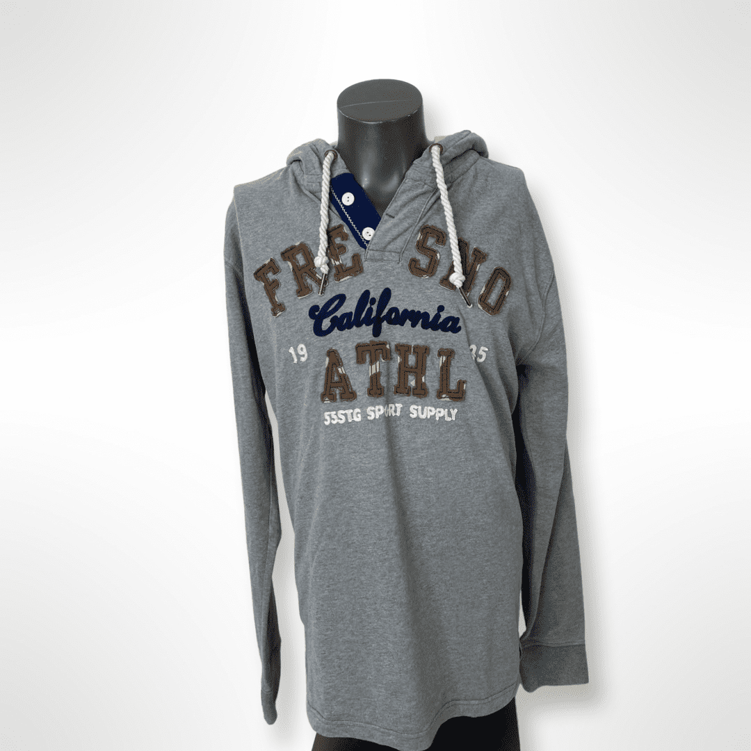 Embroidered Hoodie "Fresno California" grau Gr. XXL von 55 Stage