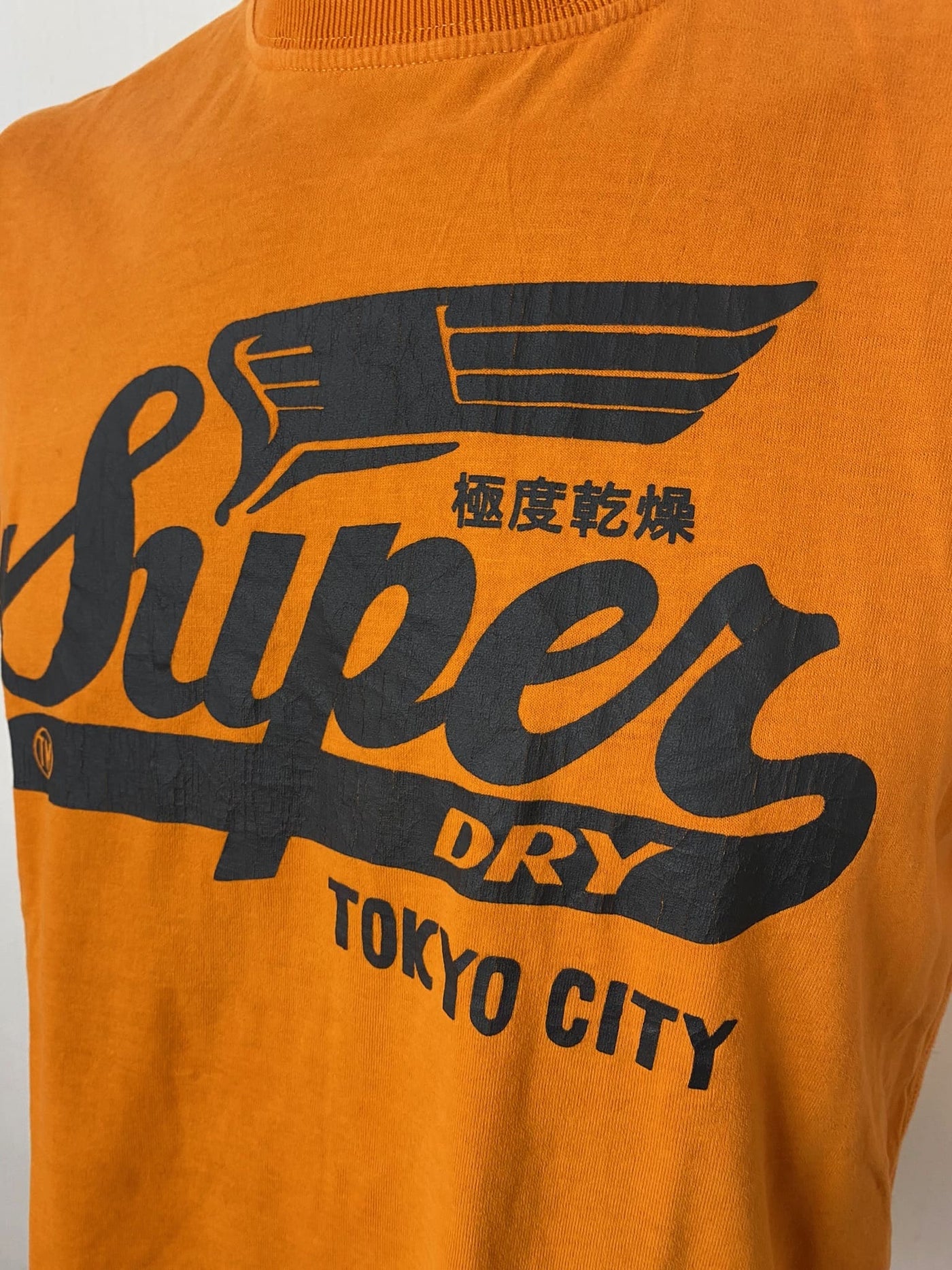 Superdry Logo Shirt "Tokyo City" orange Gr. M