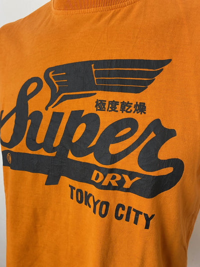 Superdry Logo Shirt "Tokyo City" orange Gr. M