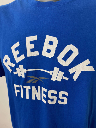 Reebok Logo Fitness Shirt blau Gr. L