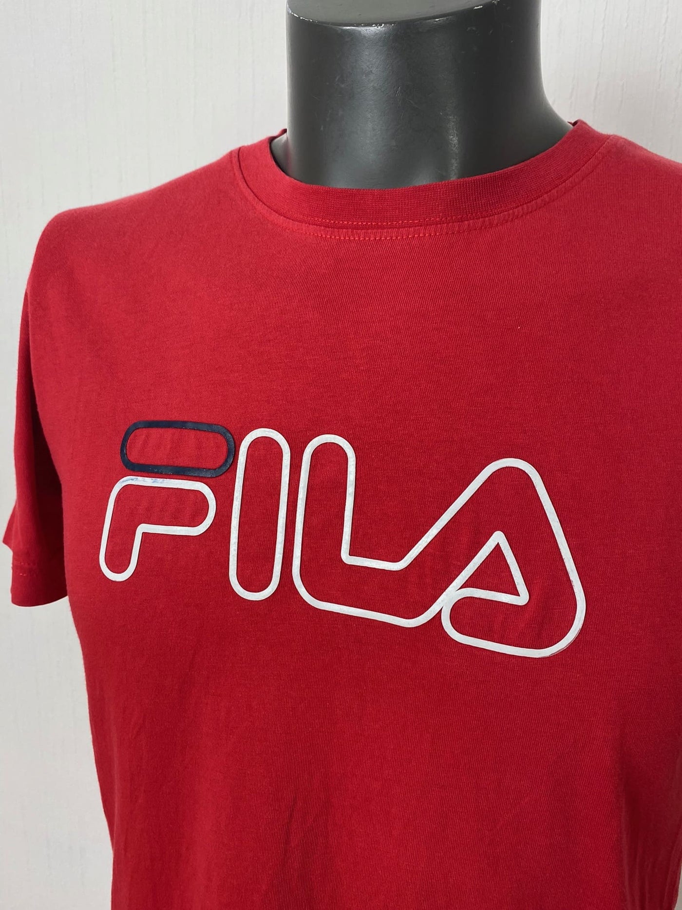 Vintage FILA Logo Shirt rot Gr. M