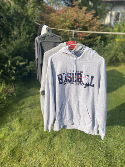 USA Hoodie "Baseball - Cooperstown, New York" embroidered Gr. L