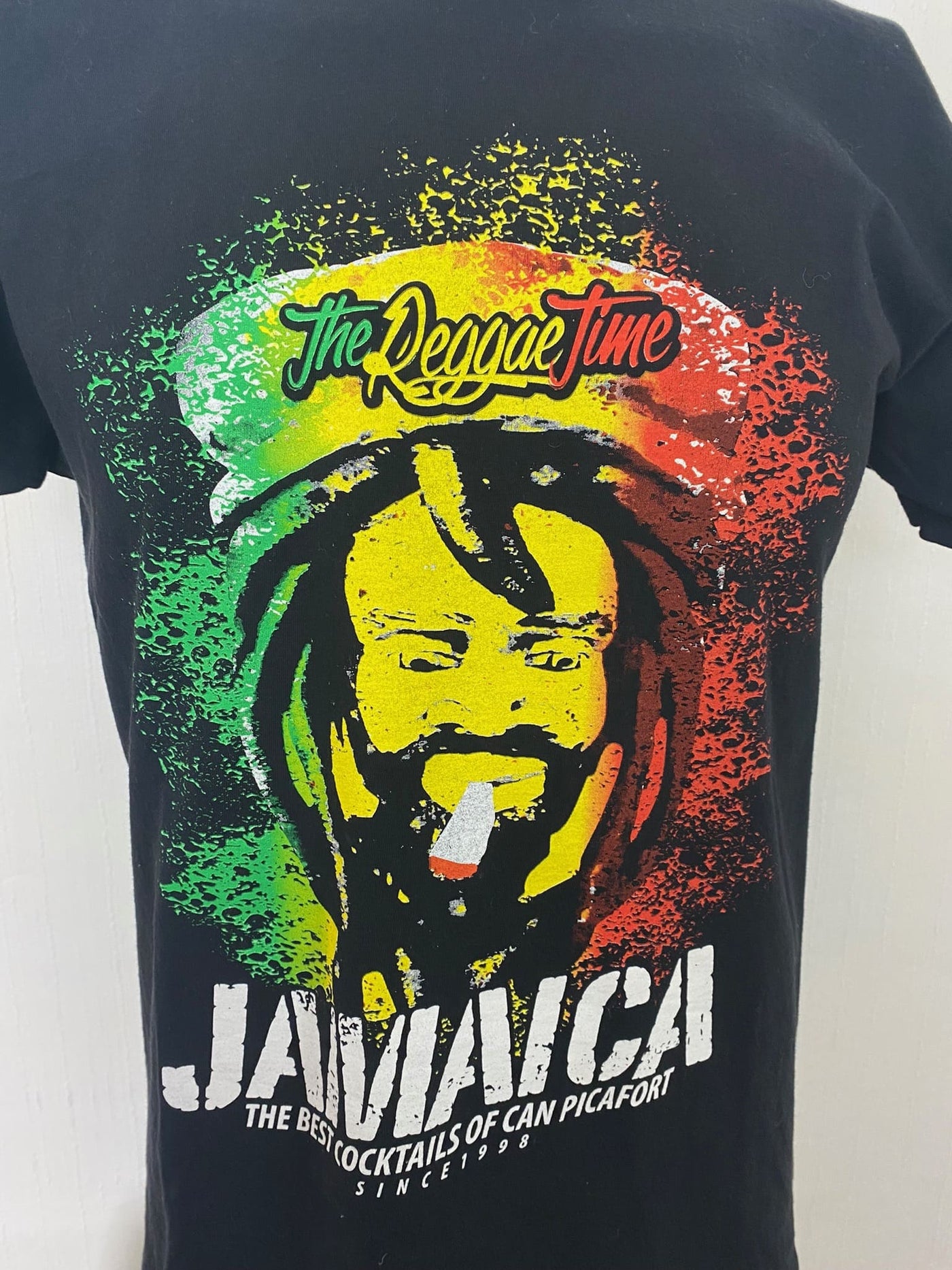 Bob Marley Shirt "Reggae Time Café Jamaica " Gr. M