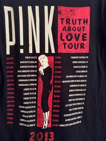 PINK Tour Shirt "Truth about Love Tour 2014" schwarz Gr. S