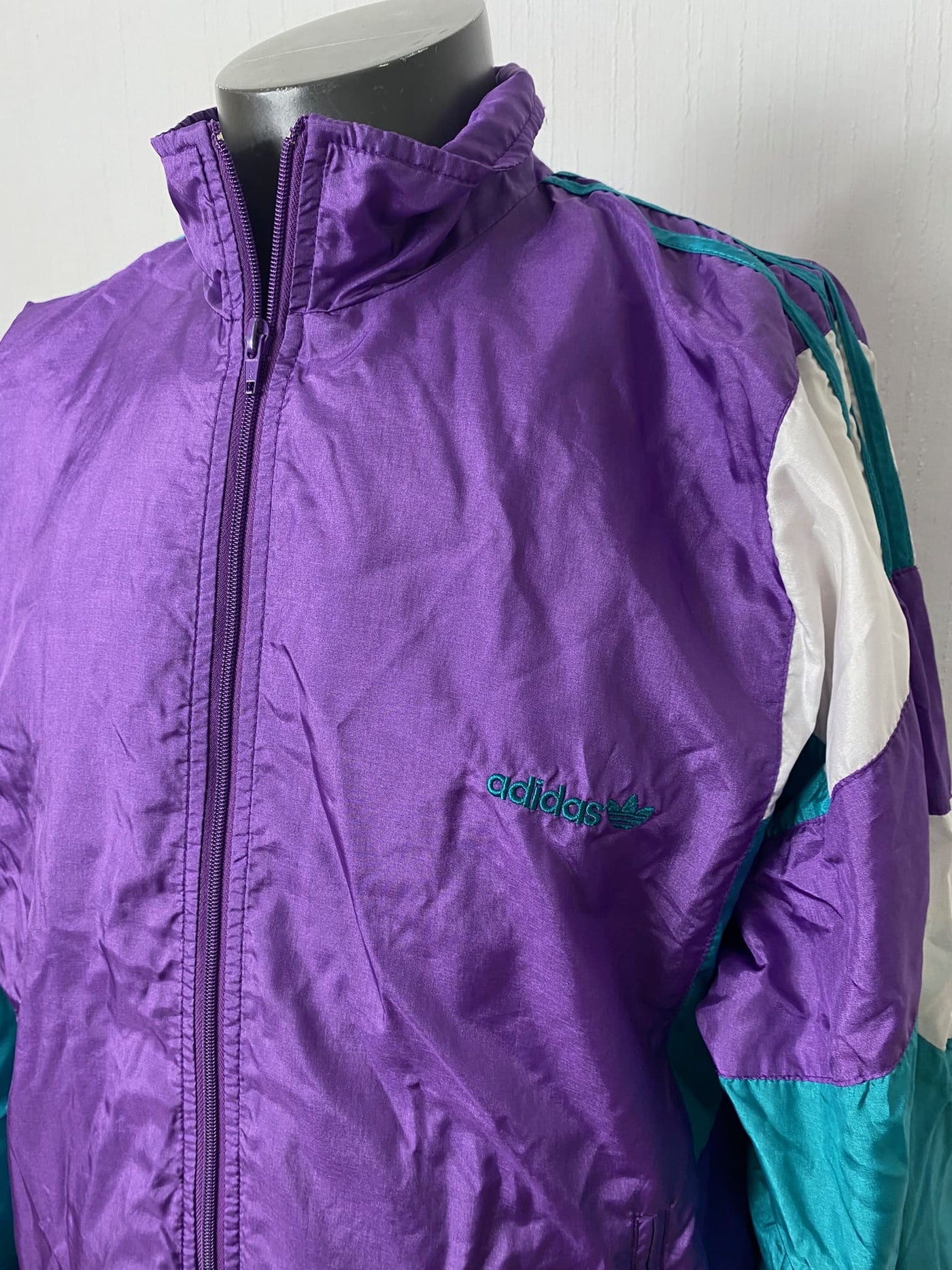 Vintage 80s Adidas Tracksuit Jacke Gr. XL