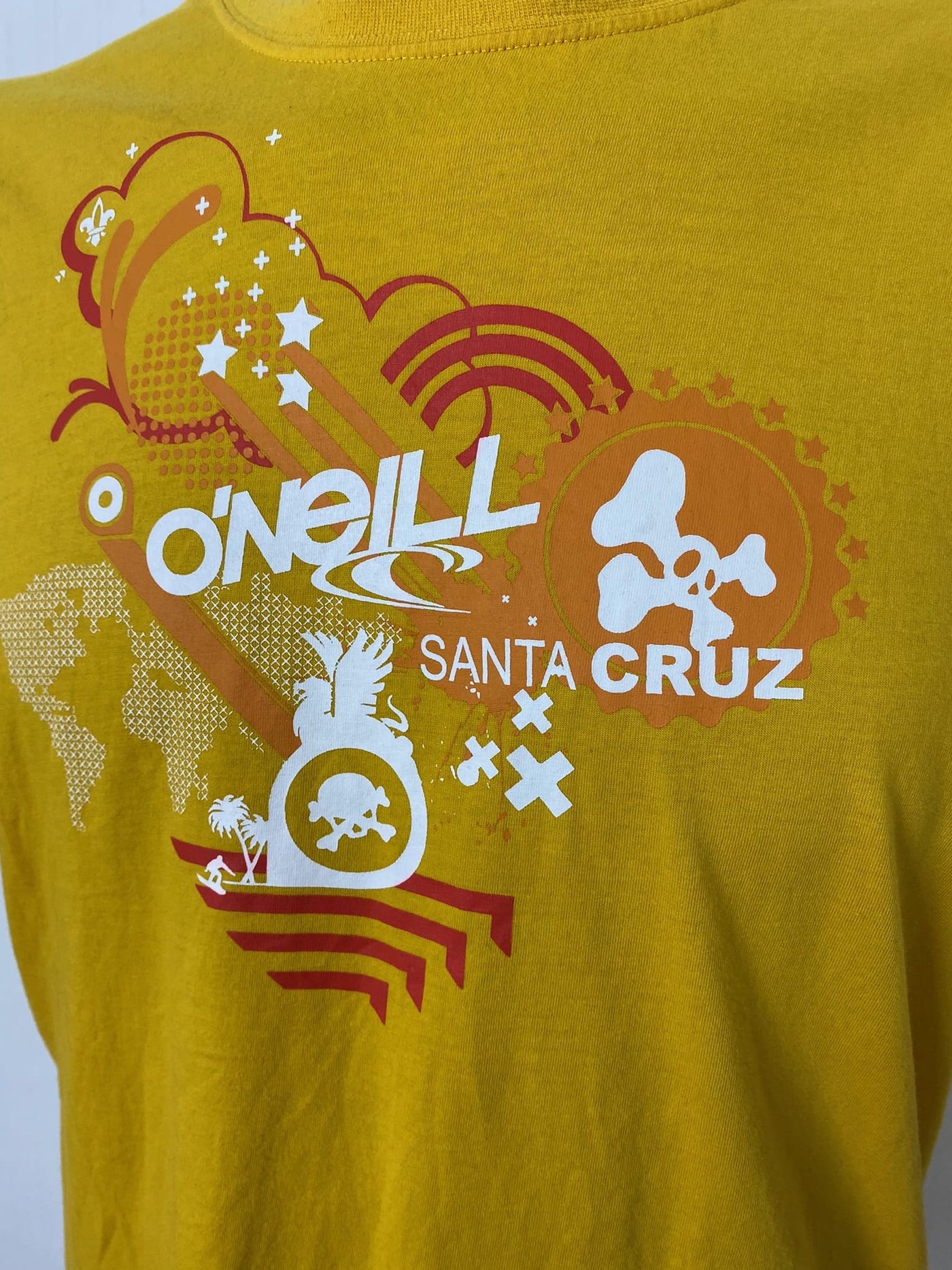 O'Neill Graphic Shirt " Santa Cruz"  gelb Gr. L