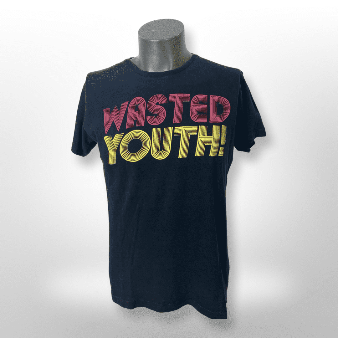 Spellout Shirt "Wasted Youth" Gr. M