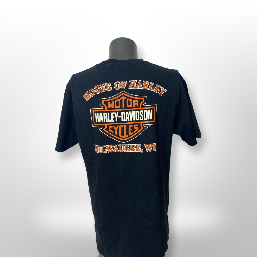 Vintage Harley Davidson Shirt "House of Harley - Milwaukee" Gr. L