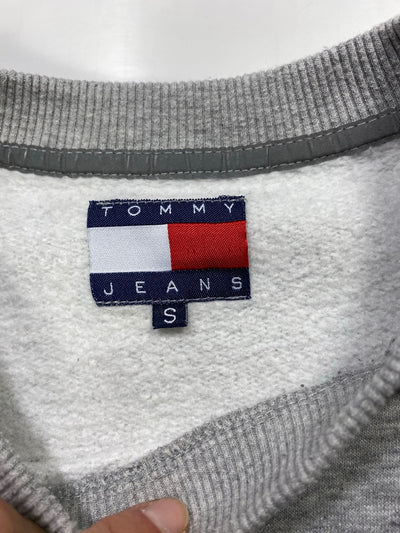 Tommy Hilfiger Logo Sweater embroidered oversized Gr. S