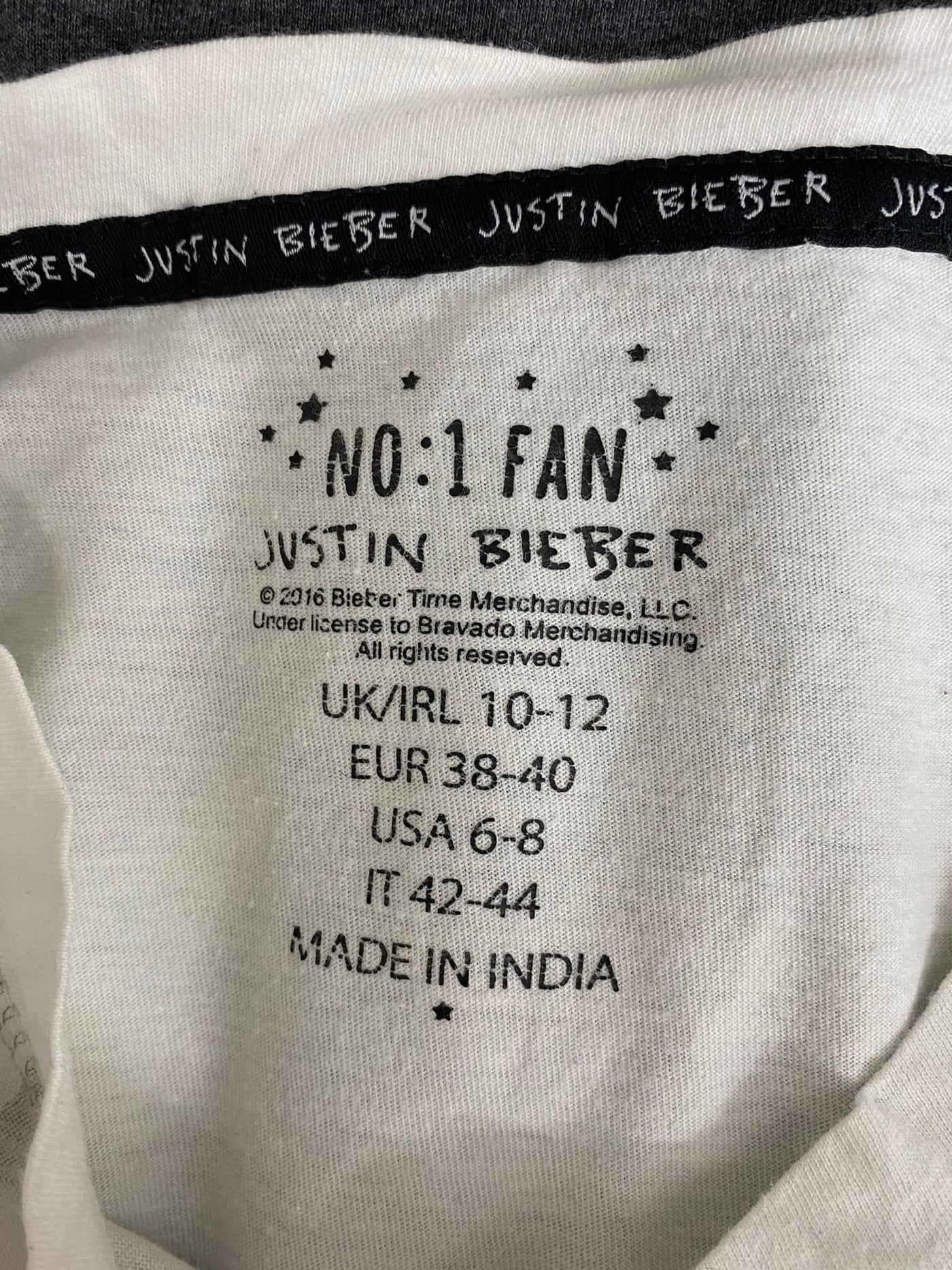 Justin Bieber Fan Shirt "Bieber Fever (2016)" Gr. S