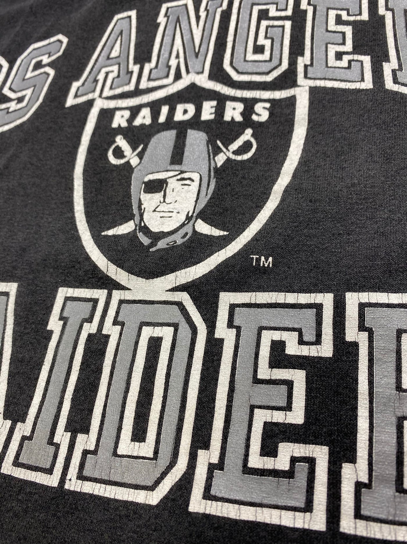 Super Bowl Vintage 90s NFL LA RAIDERS Shirt grau Gr. M/L